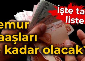 Memur maaşları ne kadar olacak? İşte tam liste